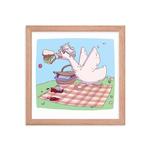 Goosestarion | Framed poster | Baldur's Gate - Red Oak / 12″×12″