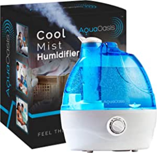 AquaOasis™ Cool Mist Humidifier (2.2L Water Tank) Quiet Ultrasonic Humidifiers for Bedroom & Large room - Adjustable -360 Rotation Nozzle, Auto-Shut Off, Humidifiers for Babies Nursery & Whole House - Humidifier (Large)