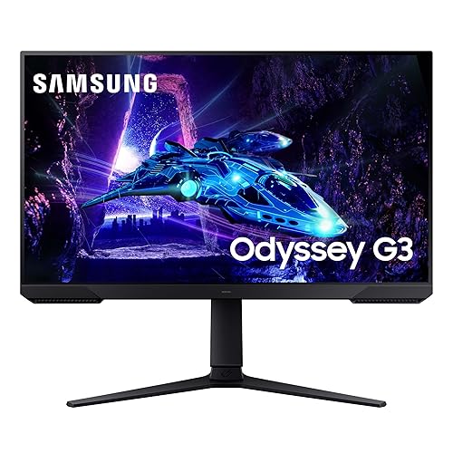 SAMSUNG 27-Inch Odyssey G3 (G30D) Series FHD Gaming Monitor, 1ms, 180Hz, AMD FreeSync, Adjustable Stand, Black Equalizer, Virtual Aim Point, Eye Saver Mode, Flicker-Free, LS27DG302ENXZA, 2024 - 27-inch - G30D (2024 refresh) - 180 Hz