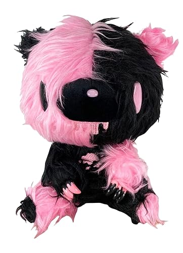 Great Eastern Entertainment Gloomy Bear - Black Pink Gloomy Bear Sitting Pose Long Hair Fur Plush 7" H