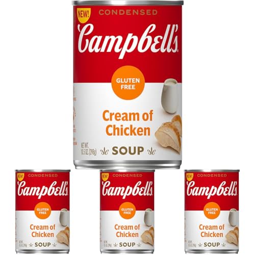 Campbell's Condensed Gluten Free Cream of Chicken Soup, 10.5 oz Can (Pack of 4) - 10.5 Ounce (Pack of 4)