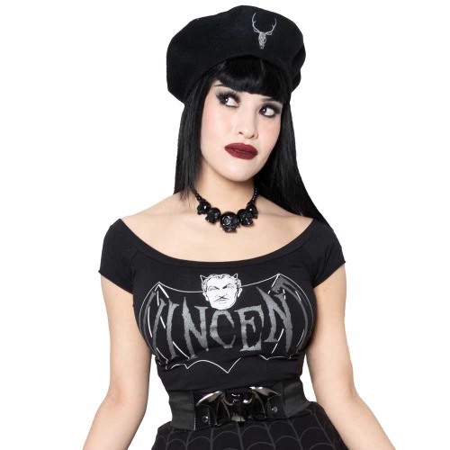 Vincent Price Devil Bat Shoulder Top | XXLarge