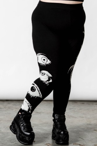 Insomnia Leggings [PLUS] | 3XL / Black / 95% Cotton 5% Elastane