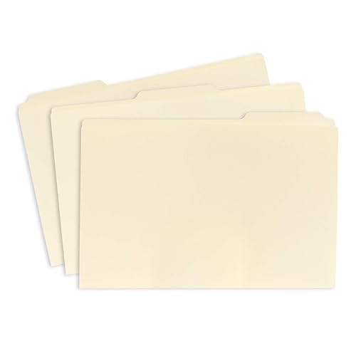 Blue Summit Supplies 11x17.5 Manila File Folders, Heavy Duty 14 PT Paper, for Prints, Plans, Drawings, Engineers, and Construction Organization, Bulk 50 Pack