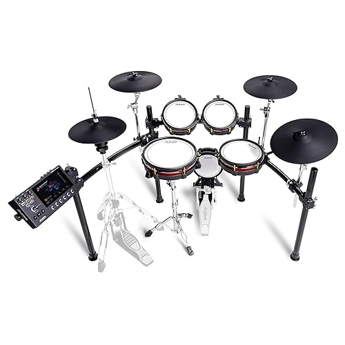 Alesis Strata Core Electric Drum Kit with Touchscreen, Triple Zone Cymbals, Active Magnetic Hi-Hat, Dual Zone Mesh Heads, 8" Kick, 144K Multi-Channel Samples - Strata Core