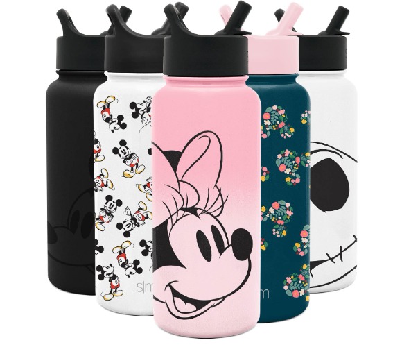 Simple Modern Disney Water Bottle with Straw Lid Vacuum Insulated Stainless Steel Metal Thermos | Gifts for Women Men Reusable Leak Proof Flask | Summit Collection | 32oz Minnie Mouse on Blush - 32oz Water Bottle - D-Minnie Mouse on Blush