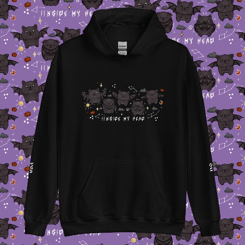 Bat Communication Hoodie | Black / M