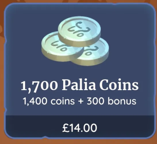 1,700 Palia Coins