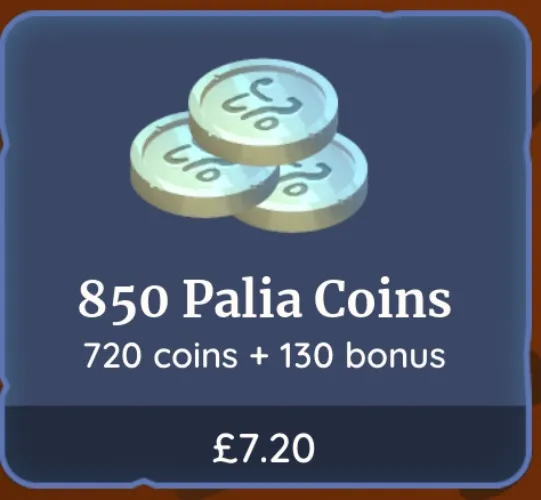 850 Palia Coins