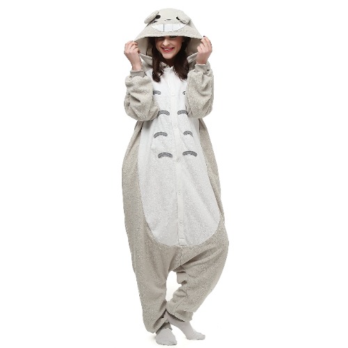 Wishliker Halloween Stitch Kigurumi Onesie Pajamas Costume Unisex Adult Pink - Lty72-gray Large