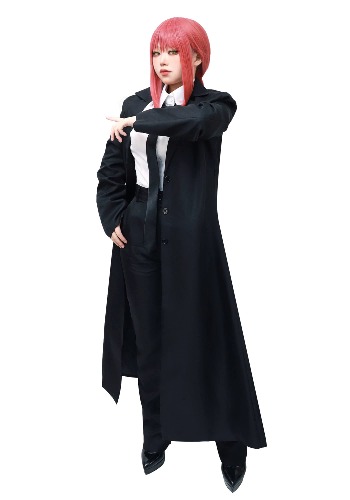 C-ZOFEK Chainsaw Man Makima Cosplay Costume Anime Outfit Uniform Women's Jacket Suit Set with Tie for Halloween - Large