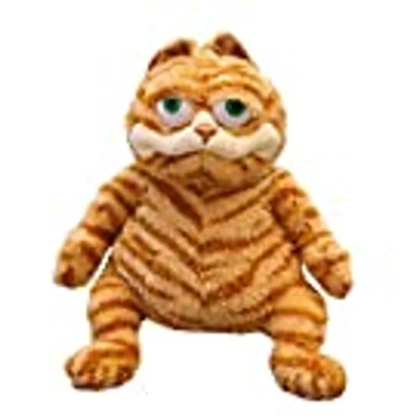 Fat Orange Cat Plush Fat Kitten Stuffed Animals Toy, 11.8Inch Lifelike Yellow Tabby Cat Kitty Toy Kids Children Xmas Birthday Gifts