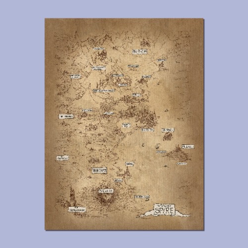 Dimension 20 Spyre Map Poster