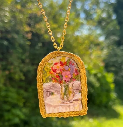 Spring Still Life Pendant
