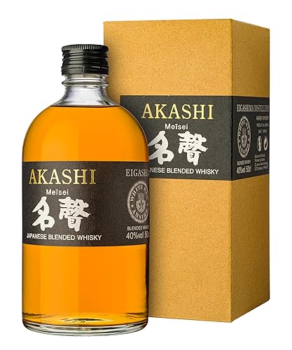 Akashi Meisei | Japanese Blended Whisky | 3 Jahre in amerikanischer Eiche gereift | hoher Malt Anteil | aus Japan | 40% Vol. | 0,5 Liter