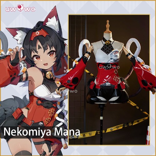 Uwowo Collab Series: Game Zenless Zone Zero/ZZZ Nekomata Nekomiya Mana Cosplay Costume - 【Pre-sale】S