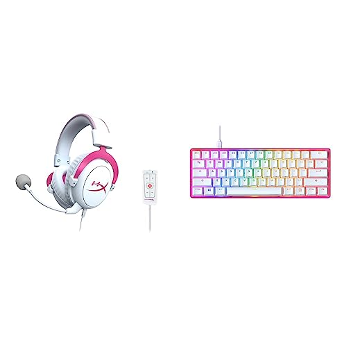 HyperX Cloud II Gaming Headset and HyperX Alloy Origins 60 Mechanical Gaming Keyboard Bundle