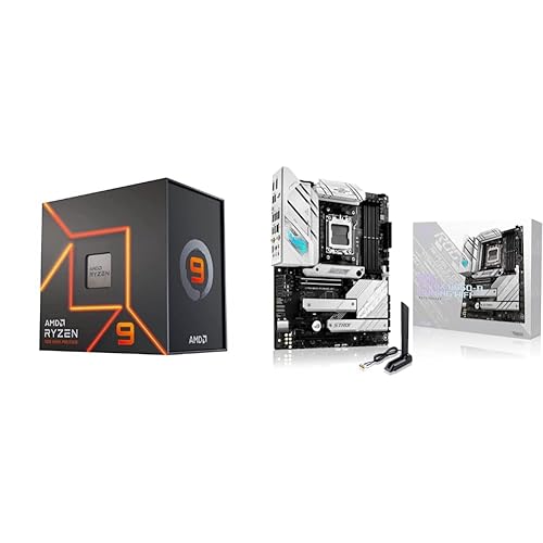 AMD Ryzen™ 9 7900X 12-Core, 24-Thread Unlocked Desktop Processor ASUS ROG Strix B650-A Gaming WiFi 6E AM5(LGA1718) Ryzen 7000 Motherboard(12+2 Power Stages,DDR5,3xM.2 Slots,PCIe® 4.0, 2.5G LAN) - AMD Ryzen 9 7900X+ASUS‎ROGSTRIX B650-A GAMING WIFI - B650 - ATX