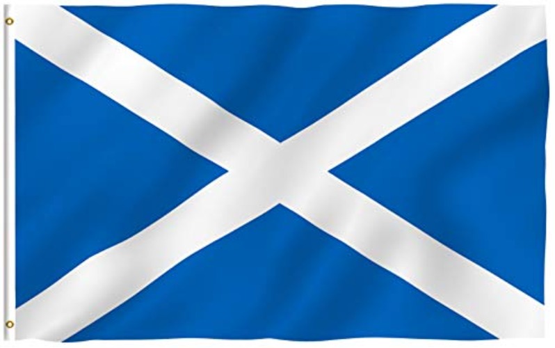 ANLEY Fly Breeze 3x5 Foot Scotland Flag - Vivid Color and UV Fade Resistant - Canvas Header and Double Stitched - Scottish National Flags Polyester with Brass Grommets 3 X 5 Ft - Fabric