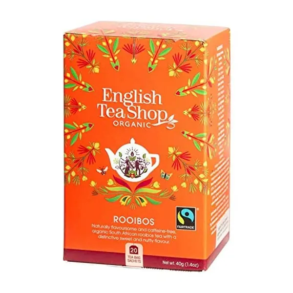 
                            English Tea Shop -Rooibos 20 Tea Bag Sachets, 40 g
                        