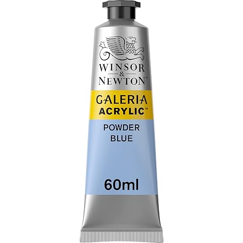 Winsor & Newton Galeria Acrylic Color, 60ml (2-oz) Tube, Powder Blue - 2-oz Tube - Powder Blue