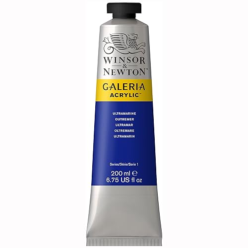 Winsor & Newton Galeria Acrylic Color, 200ml (6.75-oz) Tube, Ultramarine - 6.75-oz Tube - Ultramarine