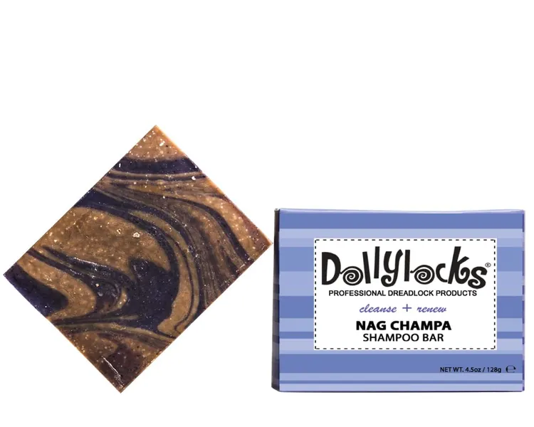 Dollylocks Shampoo Bar for Dreadlocks | Nag Champa | Vegan | Coconut Oil, Essential Oils, Sea Salt | Plant Based | Residue Free | Cruelty Free | (4.5oz) - 