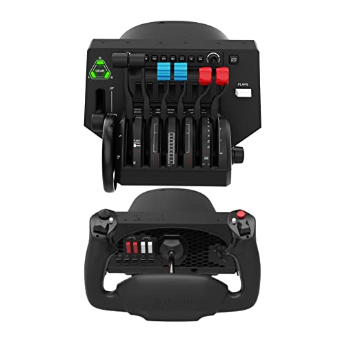 Honeycomb Alpha Flight Controls Yoke with Honeycomb Aeronautical Bravo Throttle Quadrant Bundle (2 Items) (2 Items) - Alpha + Bravo Only