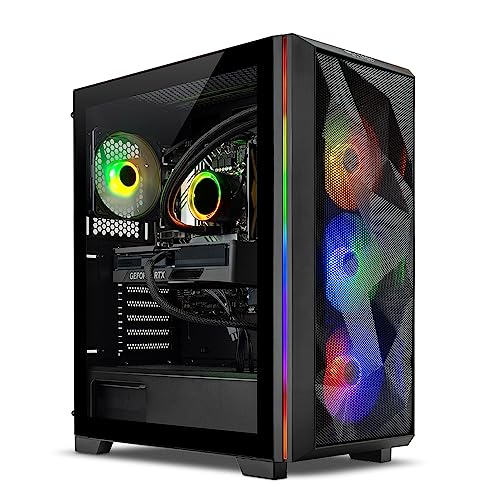 Skytech Chronos Gaming PC Desktop – Intel Core i7 12700F 2.1 GHz, NVIDIA RTX 4070 Ti, 1TB NVME SSD, 16GB DDR4 RAM 3200, 750W Gold PSU, 240mm AIO, 11AC Wi-Fi, Windows 11 Home 64-bit - 12700F | 4070 Ti