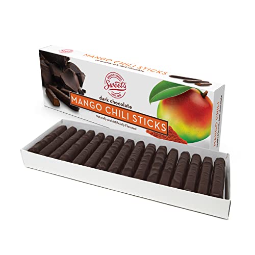 Dark Chocolate Mango Chili Sticks, Chocolate Candy Sticks - Mango Chili (Dark Chocolate)