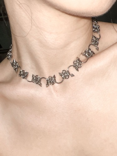 Barbed Wire Kisses Choker [No Jewels] | No Jewels / XS [30.5-33cm | 12-13 inches]