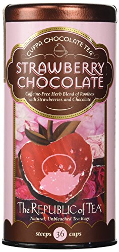 The Republic of Tea, Strawberry Chocolate Tea, 36-Count - Strawberry - 36 Count (Pack of 1)