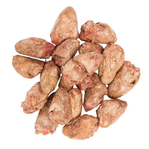 hotspot pets Freeze Dried Chicken Hearts for Cats & Dogs - 1LB Big Bag - Single Ingredient All Natural Grain-Free - Perfect for Training, Topper or Snack - Made in USA - (Chicken Hearts) - Chicken Heart