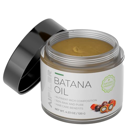 AIPILER Raw Batana Oil for Hair Growth: 100% Pure - Dr. Sebi Batana Oil from Honduras Unrefined Promotes Hair thickness for Men & Women 4.2 OZ…