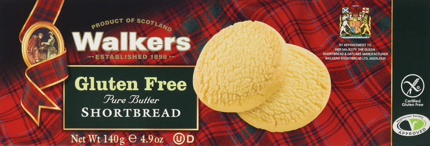 Walkers Gluten Free Shortbread, 140g - 