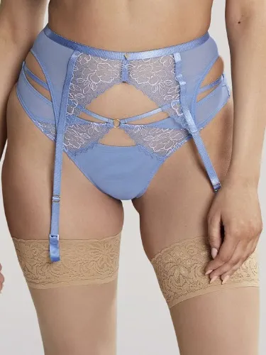 Valentina Luxe Suspender  Denim - Panache Lingerie