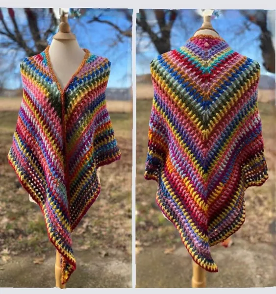 The Magic Scrap Crochet Festival Shawl PATTERN #15 