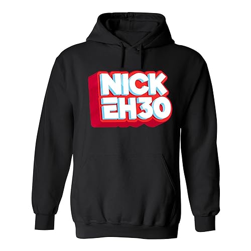 Nick Eh 30 Hoodie Merch Nick Eh 30 Hoodie Unisex Black Tee - Medium - Black
