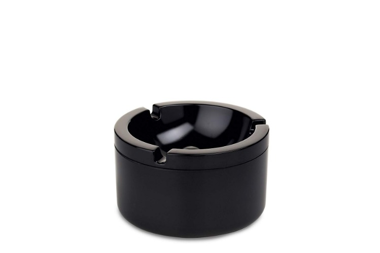 Rosti Mepal Cendrier avec couvercle anti-odeur 100% mélamine Noir