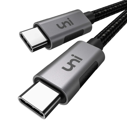 uni Cable USB C vers USB C [3M 100W] Charge Ultra-Rapide, Câble Type C 20V 5A -Nylon Tressé, Compatible avec iPad Pro 2021, MacBook/Pro, Galaxy S22 Ultra S21, Note 10/9/8, Nintendo Switch