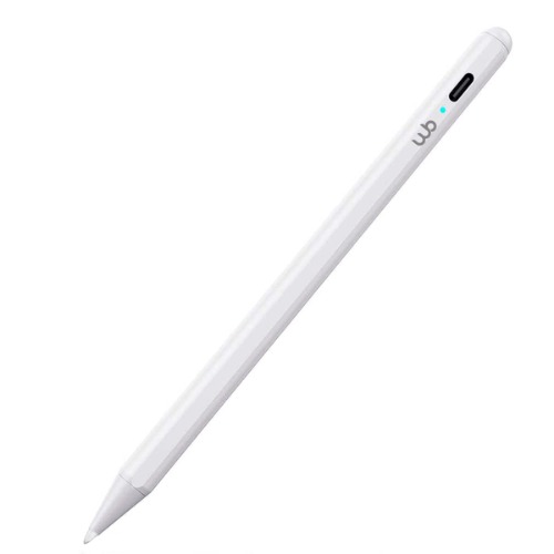 Caneta Pencil WB Para iPad com Palm Rejection e Ponta de Alta Precisão de 1.0mm - Branca (não compatível com iPads lançados antes de 2018) - Branca
