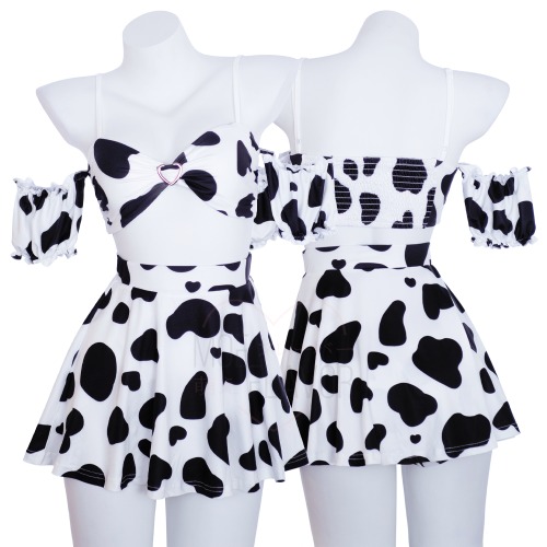 Soft Spring Cow Set - Black / 3XL/4XL