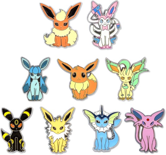 Badge Original Form and 8 Evolutionary Forms Including Box - Style 2