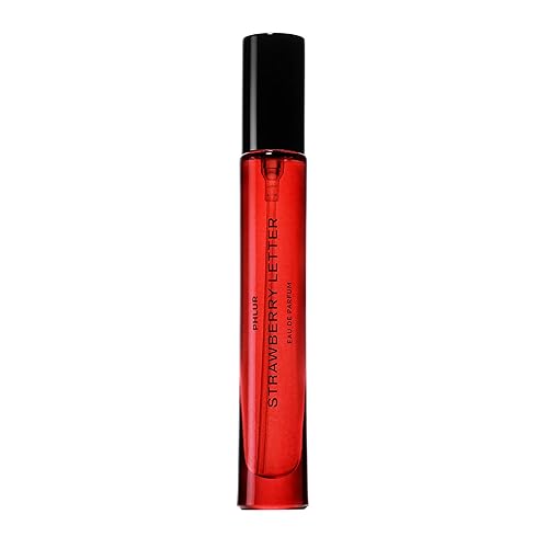 PHLUR Strawberry Letter Eau de Parfum - Travel Size Perfume Spray for Women & Men - Strawberry Gourmand Fine Fragrance (9.5mL) - 0.32 Fl Oz (Pack of 1)