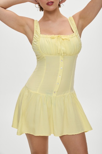 Christa Mini Dress - Sunflower | Sunflower / M
