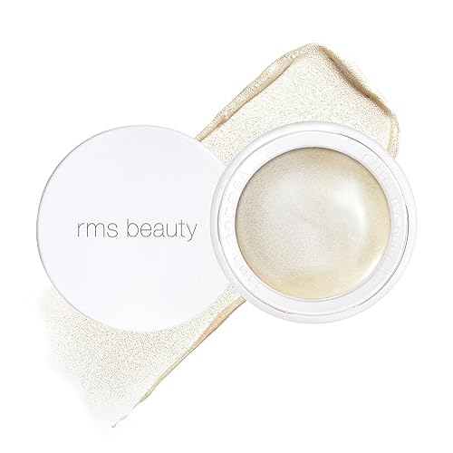RMS Beauty Luminizer - Cream Highlighter Makeup, Face Highlighter & Inner Corner Eye Highlighter, Glow Balm Dewy Makeup Face Highlighters & Luminizers - Living - 0.17 Ounce (Pack of 1)