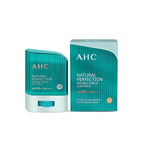 AHC Natural Perfection Double Shield Sun Stick 14g SPF50+ PA++++ - SPF 50+ - 0.49 Ounce (Pack of 1)
