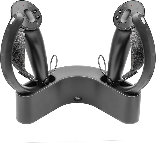Magnetic Charging Dock/Stand Holder and Organizer for Valve Index VR Controller (Black)