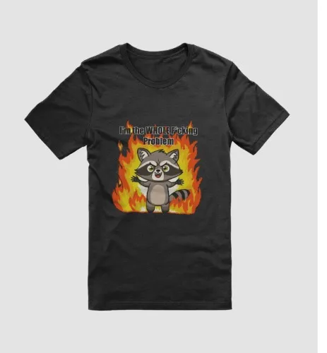 JC the Trash Panda Flame Shirt