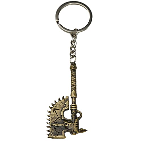 Starforged Compatible with Warhammer 40k Chaos Axe Mans Keychain 1 PC